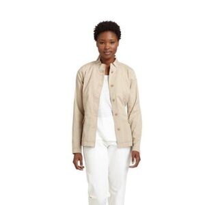 Eileen fisher Ruffle collar utility jacket
